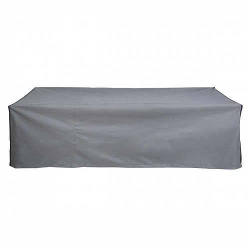 Dīvāna pārvalks DKD Home Decor Melns Alumīnijs Tumši pelēks (205 x 80 x 60 cm) image 2