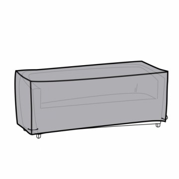 Dīvāna pārvalks DKD Home Decor Melns Alumīnijs Tumši pelēks (205 x 80 x 60 cm)