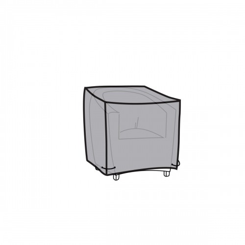 Krēsla Pārklājs DKD Home Decor Melns Alumīnijs Tumši pelēks (100 x 100 x 80 cm) image 1
