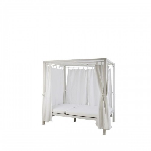 Dienas gulta dārzam DKD Home Decor Balts Alumīnijs (148 x 188 x 205 cm) image 2