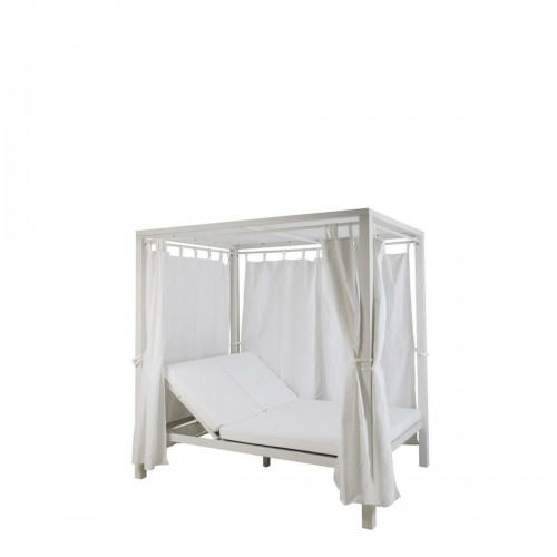 Dienas gulta dārzam DKD Home Decor Balts Alumīnijs (148 x 188 x 205 cm) image 3