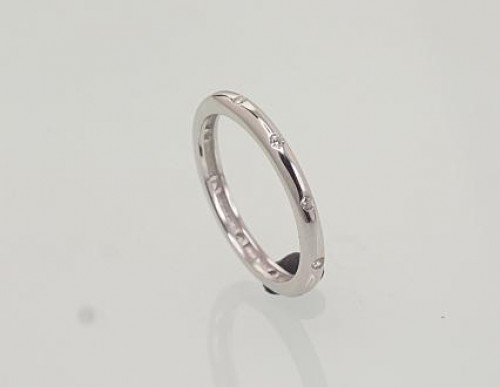 Серебряное кольцо #2101173(PRh-Gr)_CZ, Серебро 925°, родий (покрытие), Цирконы, Размер: 15.5, 1.5 гр. image 2