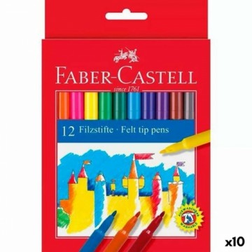 Flomasteru Komplekts Faber-Castell Daudzkrāsains 10 gb.