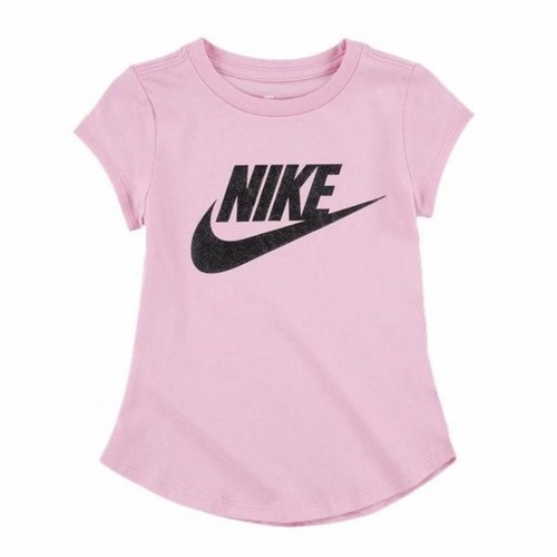 Детский Футболка с коротким рукавом Nike Futura SS Розовый image 1
