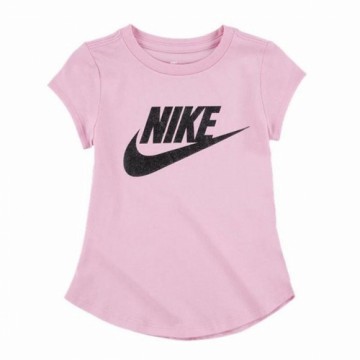 Детский Футболка с коротким рукавом Nike Futura SS Розовый