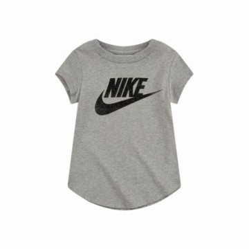 Krekls ar Īsām Piedurknēm Bērniem Nike Futura SS Pelēks