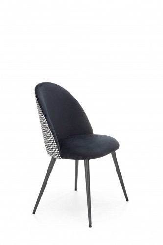 Halmar K478 chair, color: black - white image 1
