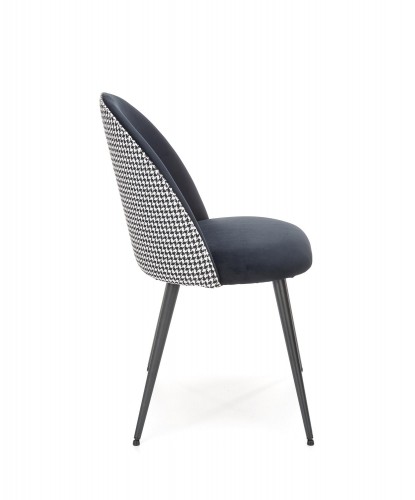 Halmar K478 chair, color: black - white image 4
