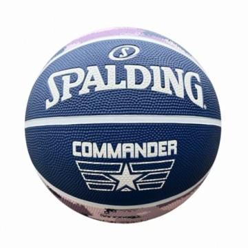 Basketbola bumba Commander Solid  Spalding Solid Purple 6 gadi
