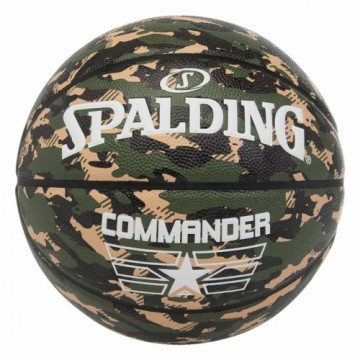 Basketbola bumba Spalding Commander Camo 7 Zaļš