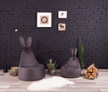 Qubo™ Baby Rabbit Olive VELVET FIT sēžammaiss (pufs)