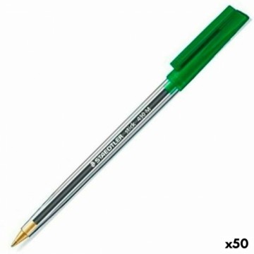 Pildspalva Staedtler Stick 430 Zaļš 50 gb.