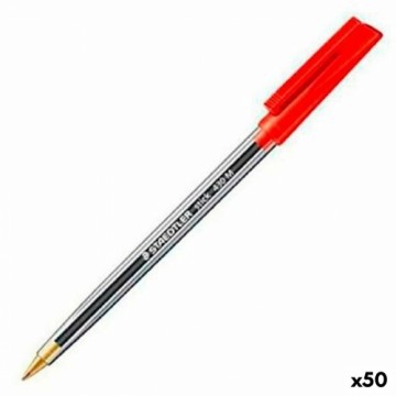 Pildspalva Staedtler Stick 430 Sarkans 50 gb.