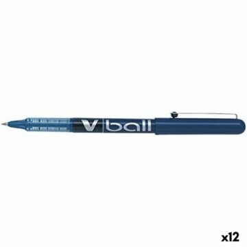 Šķidrās tintes pildspalva Pilot Roller V-Ball Zils 0,3 mm (12 gb.)