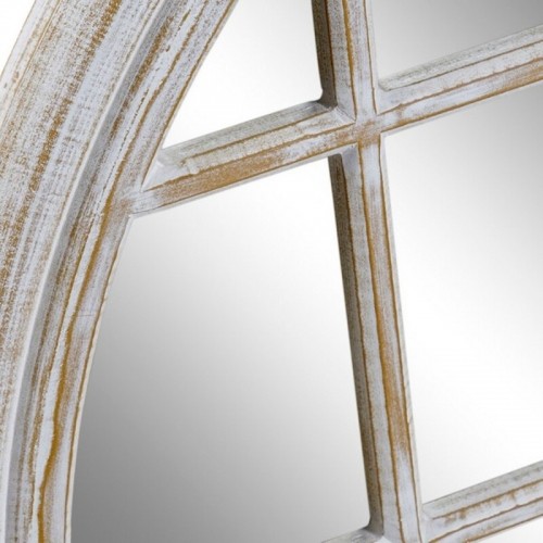 Sienas spogulis DKD Home Decor Stikls Balts Dzelzs Koks MDF Kails (90 x 2 x 90 cm) image 2