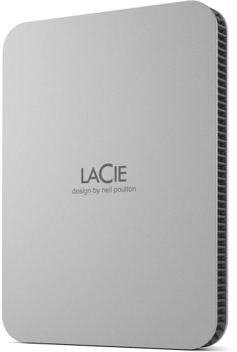 LaCie external hard 4TB Mobile Drive USB-C (2022), moon silver image 2