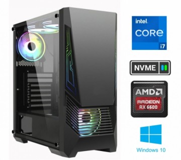 Mdata i7-11700F 8GB 256GB SSD NVME 2TB HDD RX6600 Windows 10