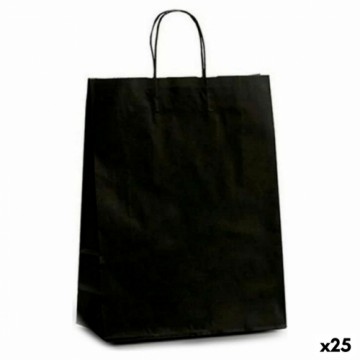 Pincello Бумажный пакет Чёрный (12 x 52 x 32 cm) (25 штук)