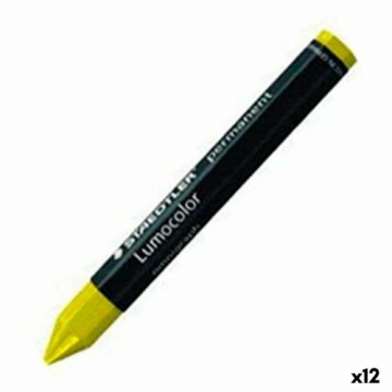 Цветные полужирные карандаши Staedtler Lumocolor постоянный Жёлтый (12 штук)