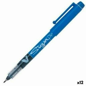 Šķidrās tintes pildspalva Pilot V Sign Pen Zils 0,6 mm (12 gb.)