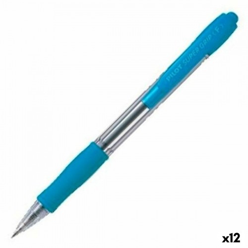 Pildspalva Pilot Supergrip Gaiši Zils Чаша 0,4 mm 12 gb. image 1