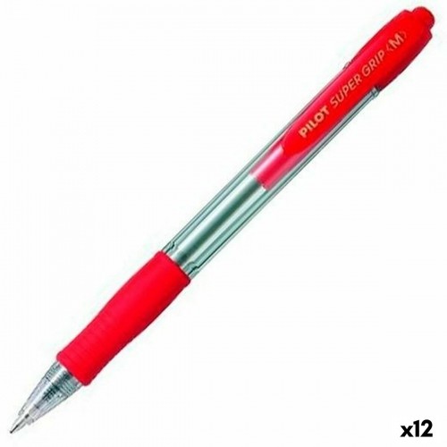 Pildspalva Pilot Supergrip Sarkans Чаша 0,4 mm 12 gb. image 1