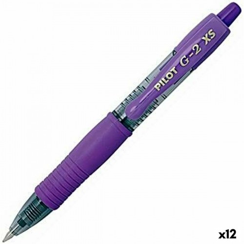 Pildspalva Roller Pilot G-2 XS Ievelkams Violets 0,4 mm (12 gb.) image 1