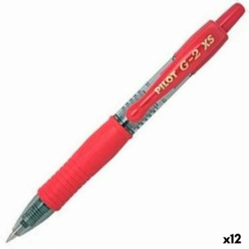 Pildspalva Roller Pilot G-2 XS Ievelkams Sarkans 0,4 mm (12 gb.)