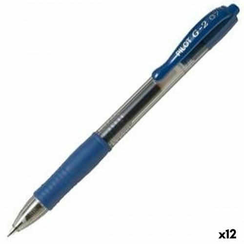 Gela pildspalva Pilot G-2 07 Zils Чаша 0,4 mm (12 gb.) image 1