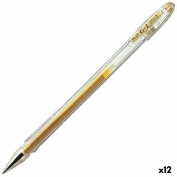 Ручка Roller Pilot G-1 Позолоченный Чаша 0,4 mm (12 штук)