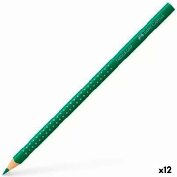 Цветные карандаши Faber-Castell Colour Grip Изумрудный зеленый (12 штук)