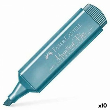Флуоресцентный маркер Faber-Castell Textliner 46 Электрический синий 10 штук