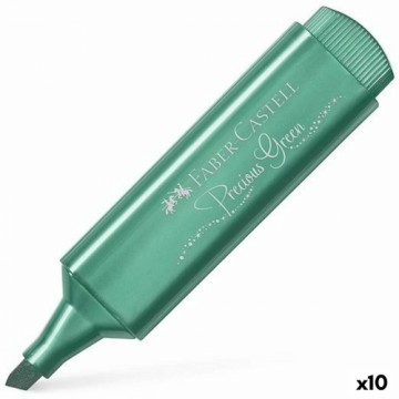 Флуоресцентный маркер Faber-Castell Textliner 46 Зеленый 10 штук
