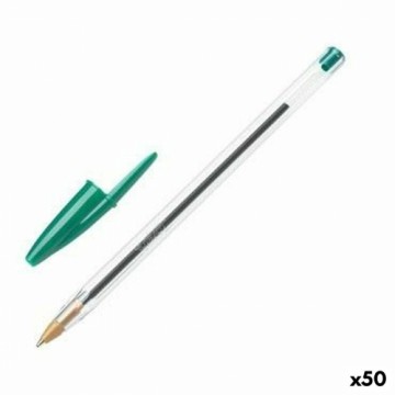 Ручка Bic Cristal оригинал Зеленый 50 штук