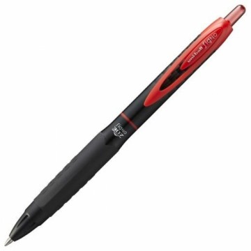 Liquid ink ballpoint pen Uni-Ball Rollerball Signo UMN-207F Красный 12 штук