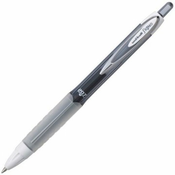 Liquid ink ballpoint pen Uni-Ball Rollerball Signo UM-207 Чёрный 12 штук