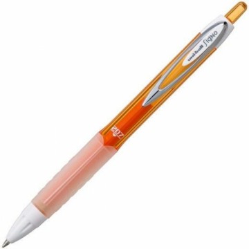 Liquid ink ballpoint pen Uni-Ball Rollerball Signo UM-207 Оранжевый 12 штук