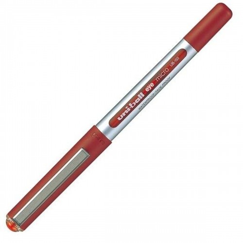 Liquid ink ballpoint pen Uni-Ball Eye Micro UB-150 Sarkans 12 gb. image 1
