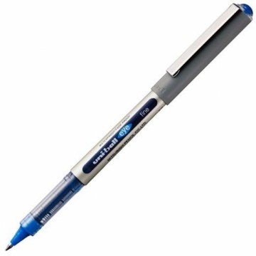 Liquid ink ballpoint pen Uni-Ball Rollerball Eye Fine UB-157 Zils 12 gb.