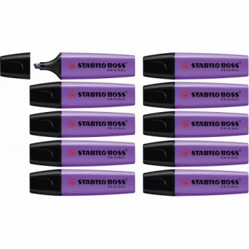 Флуоресцентный маркер Stabilo Boss Фиолетовый 10 штук