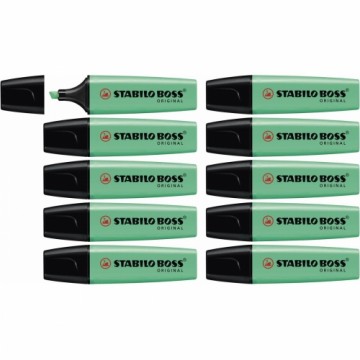 Флуоресцентный маркер Stabilo Boss бирюзовый 10 штук