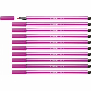 Фетр Stabilo Pen 68 Розовый 10 штук