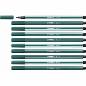 Фетр Stabilo Pen 68 Бирюзовый зеленый 10 штук
