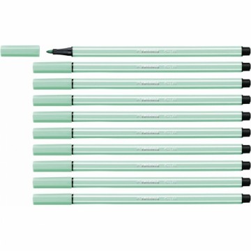 Фетр Stabilo Pen 68 Ice Зеленый 10 штук