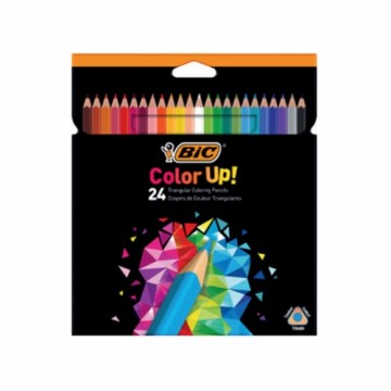 Krāsainie zīmuļi Bic Color Up Daudzkrāsains 24 Daudzums