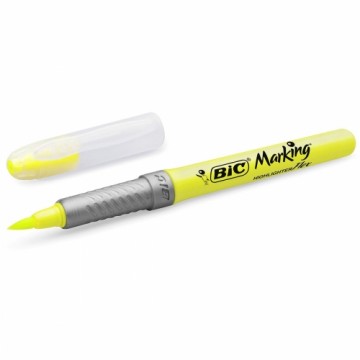 Fluorescējošs Marķieris Bic Highlighter Flex Dzeltens 12 gb.