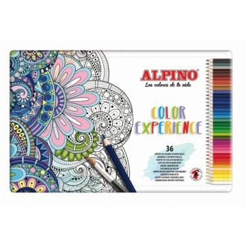 Akvareļu krāsainie zīmuļi Alpino Color Experience Daudzkrāsains 36 Daudzums