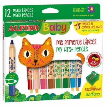 Цветные карандаши Alpino Baby Разноцветный 12 Предметы