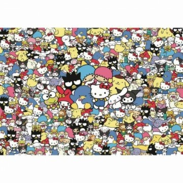 Puzle un domino komplekts Clementoni Hello Kitty: Impossible puzzle 1000 Daudzums