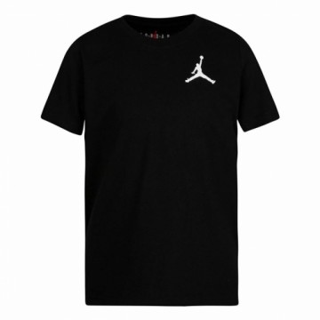 Krekls ar Īsām Piedurknēm Bērniem Nike Jordan Jumpamn Air EMB Melns